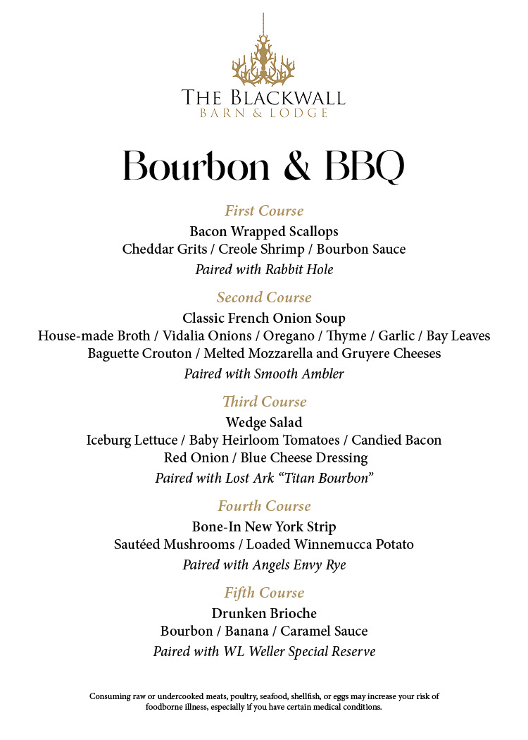 Bourbon & BBQ - Blackwall Barn & Lodge - Gambrills MD